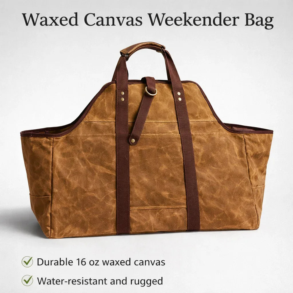 Firewood Carrier Bag – Waterproof Large Capacity Tote for Camping & Outdoor Use