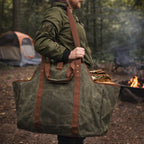 Firewood Carrier Bag – Waterproof Large Capacity Tote for Camping & Outdoor Use
